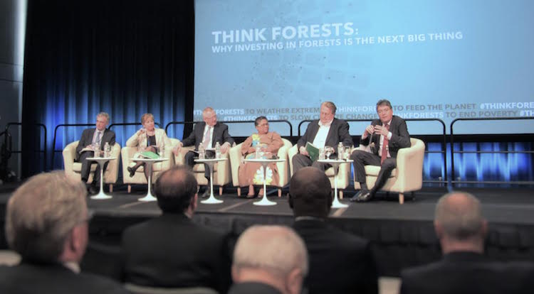 Photo: ‘Think Forest’ Panel during IMF/World Bank Spring Meeting. Credit: Fabiola Oritz.