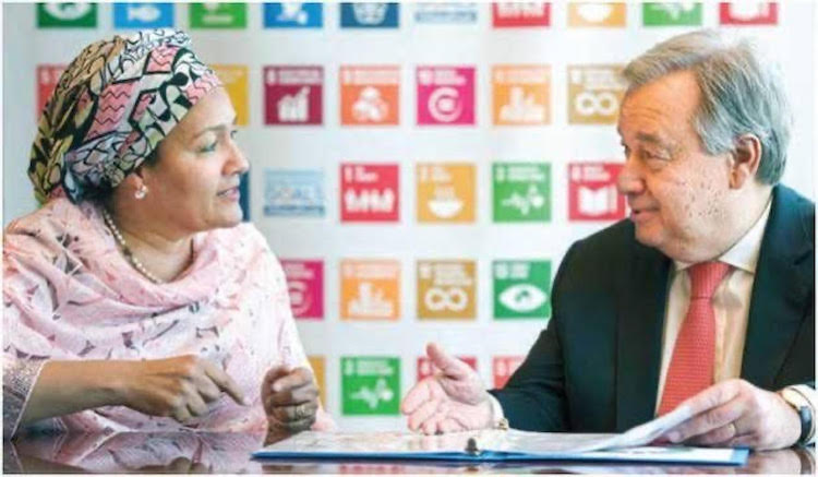 Photo: United Nations Secretary-General Mr António Guterres and Deputy Secretary-General Ms Amina Mohammed have been emphasizing the role of media in achieving SDGs. Credit: UN Photo