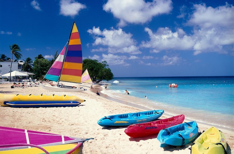 Boats in Mullins Beach in Barbados. Credit: Caribbean Tourism Organisation.